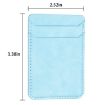 BFK13 Blue Frosted Card Bag Mobile Phone Back Sticker - 2