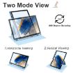 Samsung Galaxy Tab A8 Acrylic 360 Rotation Leather Case Ice Blue - 3