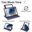 Samsung Galaxy Tab A8 Dark Blue 360 Rotation Leather Case - 3