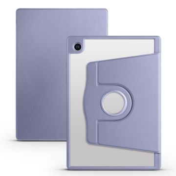 Samsung Galaxy Tab A8 Lavender Purple 360 Rotation Leather Case - 1