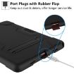 Samsung Galaxy Tab A8 Black Robot Silicone Hybrid Case with Holder - 5