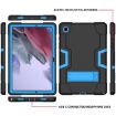 Samsung Galaxy Tab A8 Black Blue Robot Silicone Hybrid Case with Holder - 2