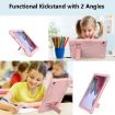 Samsung Galaxy Tab A8 Rose Gold Silicone Hybrid Case with Holder - 6