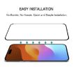 iPhone 15 Full Glue Screen Tempered Glass Film Protector - 7