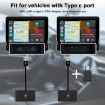 USB & USB-C Wired to Wireless CarPlay Adapter for iPhone - Black - 8