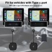 USB & USB-C Wired to Wireless CarPlay Adapter for iPhone - Black - 7