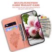 Tecno Camon 40 Pink Butterfly Rose Embossed Leather Phone Case - 5
