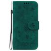 Tecno Camon 40 Pro 4G Green Butterfly Rose Leather Phone Case - 3
