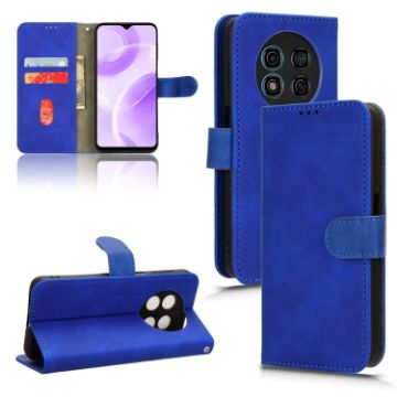 Ulefone Note 15 Blue Magnetic Flip Leather Phone Case - Skin Feel - 1