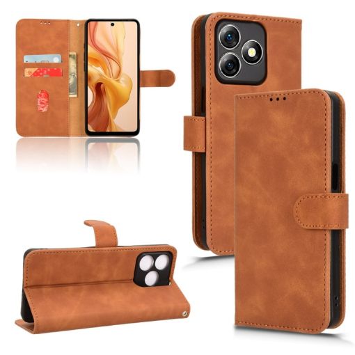 Ulefone Note 18 Ultra Brown Magnetic Flip Leather Phone Case - 1
