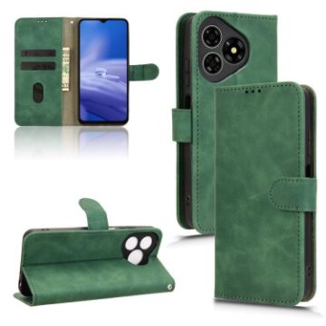 Ulefone Note 19 Green Magnetic Flip Leather Phone Case Skin Feel - 1