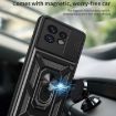 Motorola Edge 40 Pro Gold Phone Case with Sliding Camera Cover TPU+PC - 6