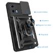 Motorola Moto G04/G24 Red Sliding Camera Cover TPU+PC Phone Case - 3