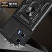 Motorola Moto G04/G24 Silver TPU+PC Phone Case with Sliding Camera Cover - 5