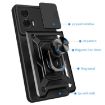 Motorola Edge 50 Fusion Blue TPU+PC Case with Sliding Camera Cover - 3