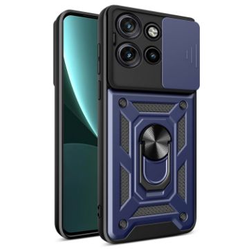 Motorola Edge 50 Neo Blue TPU+PC Case with Sliding Camera Cover - 1