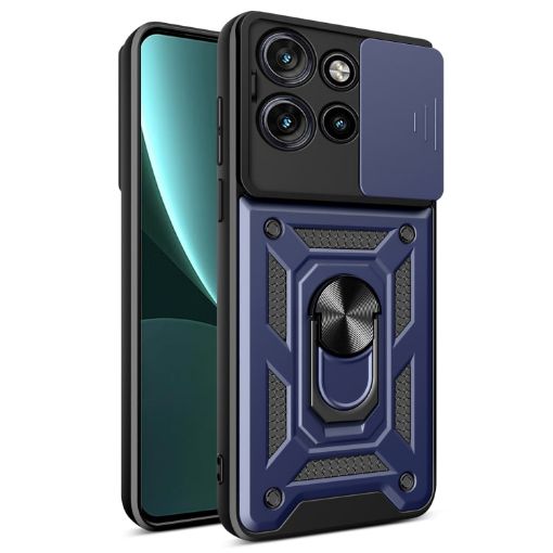 Motorola Edge 50 Neo Blue TPU+PC Case with Sliding Camera Cover - 1