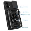 Motorola Moto G35 5G Case Red - Sliding Camera Cover TPU+PC Design - 3