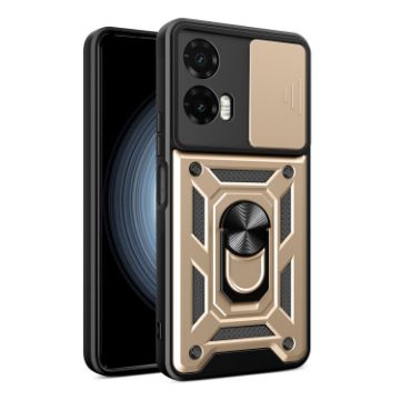 Moto G35 5G Global Case Gold - Sliding Camera Cover TPU+PC - 1