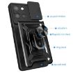 Moto G 2025 Phone Case Silver - Sliding Camera Cover TPU+PC Design - 3