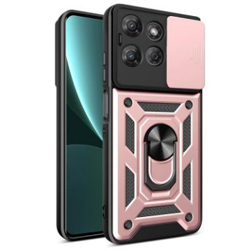 Moto G Power 2025 Case Rose Gold - Sliding Camera Cover TPU+PC - 1
