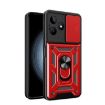 Realme C53/Narzo N53 4G Red TPU Hybrid PC Case with Camera Cover - 1