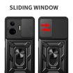 Realme GT3 5G Red Phone Case - Sliding Camera Cover TPU Hybrid PC - 4