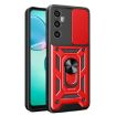 Realme C65 4G Red Phone Case - Sliding Camera Cover TPU Hybrid PC - 1