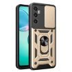 Realme C65 4G Gold Phone Case with Sliding Camera Cover TPU Hybrid PC - 1
