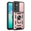 Realme C65 4G Phone Case - Rose Gold Sliding Camera Cover TPU Hybrid PC - 1