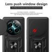 Realme 12+ 5G Red TPU Hybrid PC Case with Sliding Camera Cover - 4