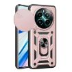 Realme 12+ 5G Rose Gold TPU Hybrid PC Case with Sliding Camera Cover - 1