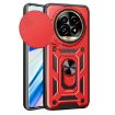 Realme 13 Pro/13 Pro+ 5G Red TPU Hybrid PC Case with Sliding Camera Cover - 1