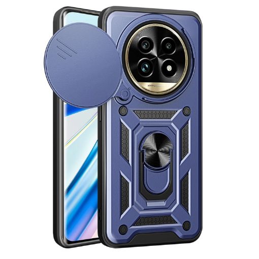 Realme 13 Pro/13 Pro+ 5G Blue TPU Hybrid PC Case with Camera Cover - 1