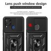 Realme C25/C15 Mint Green Sliding Camera Cover TPU Hybrid PC Case - 4
