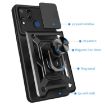Realme C25/C15 Blue Sliding Camera Cover TPU Hybrid PC Phone Case - 3