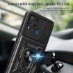 Realme C25/C15 Blue Sliding Camera Cover TPU Hybrid PC Phone Case - 6