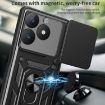 Realme C61/C63 Rose Gold Sliding Camera Cover TPU Hybrid PC Case - 6