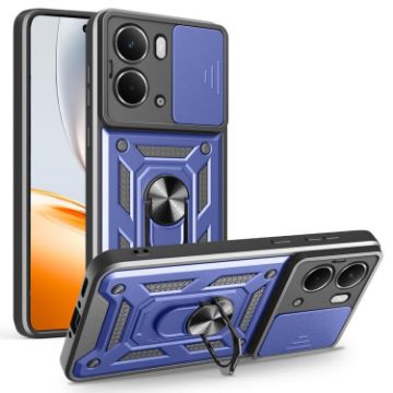 Realme Neo7x/P3 5G Blue TPU Hybrid PC Case with Sliding Camera Cover - 1
