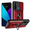 Realme 5 Red TPU Hybrid PC Case with Sliding Camera Cover - 1