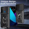 Realme 5 Blue TPU Hybrid PC Case with Sliding Camera Cover - 2