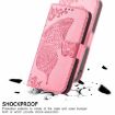 Ulefone Note 16 Pro Pink Leather Case - Butterfly Love Flower Design - 5