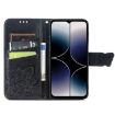 Ulefone Note 16 Pro Black Leather Case - Butterfly Love Flower Design - 3