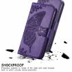 Ulefone Note 16 Pro Dark Purple Embossed Leather Phone Case Cover - 5