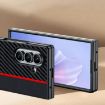 Samsung Galaxy Z Fold7 Ultra-thin Carbon Fiber Texture Case (Black Blue) - 3