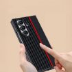 Samsung Galaxy Z Fold7 Ultra-thin Carbon Fiber Texture Case (Black Blue) - 4
