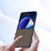 Samsung Galaxy Z Flip7 Ultra-thin Carbon Fiber Texture Case - Gold - 5