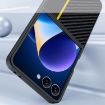 Samsung Galaxy Z Flip7 Ultra-thin Carbon Fiber Texture Case (Black Red) - 3