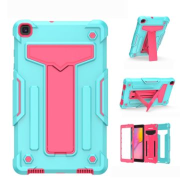 Shockproof Case for Samsung Galaxy Tab A8.0 (2019) T290 - Mint/Rose Red - 1