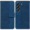 Tecno Camon 40 Pro 4G Blue Geometric Embossed Leather Phone Case - 1